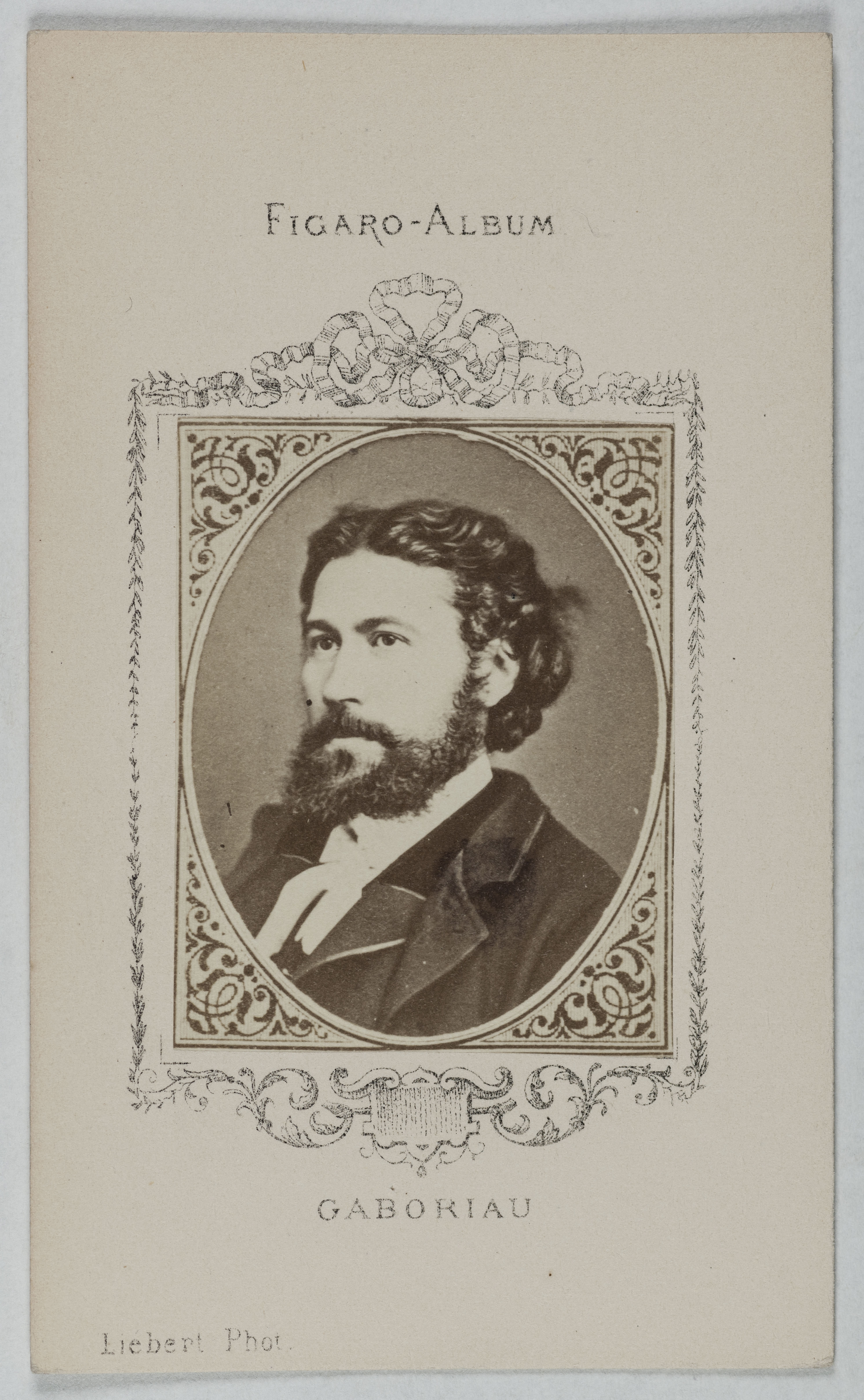 Alphonse Liébert, Portrait d'Emile Gaboriau (1832-1873), (romancier)