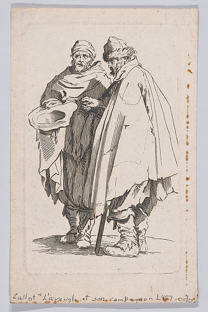 Anonymous, Copy of L'Aveugle et son Compagnon (The Blind Man and his Companion), from "Les Gueux suite appelée aussi Les Mendiants, Les Baroni, ou Les Barons" (The Beggars, also called the Barons)