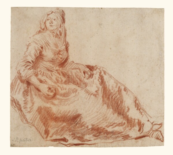 Jean-Baptiste Pater, Study of a Seated Woman