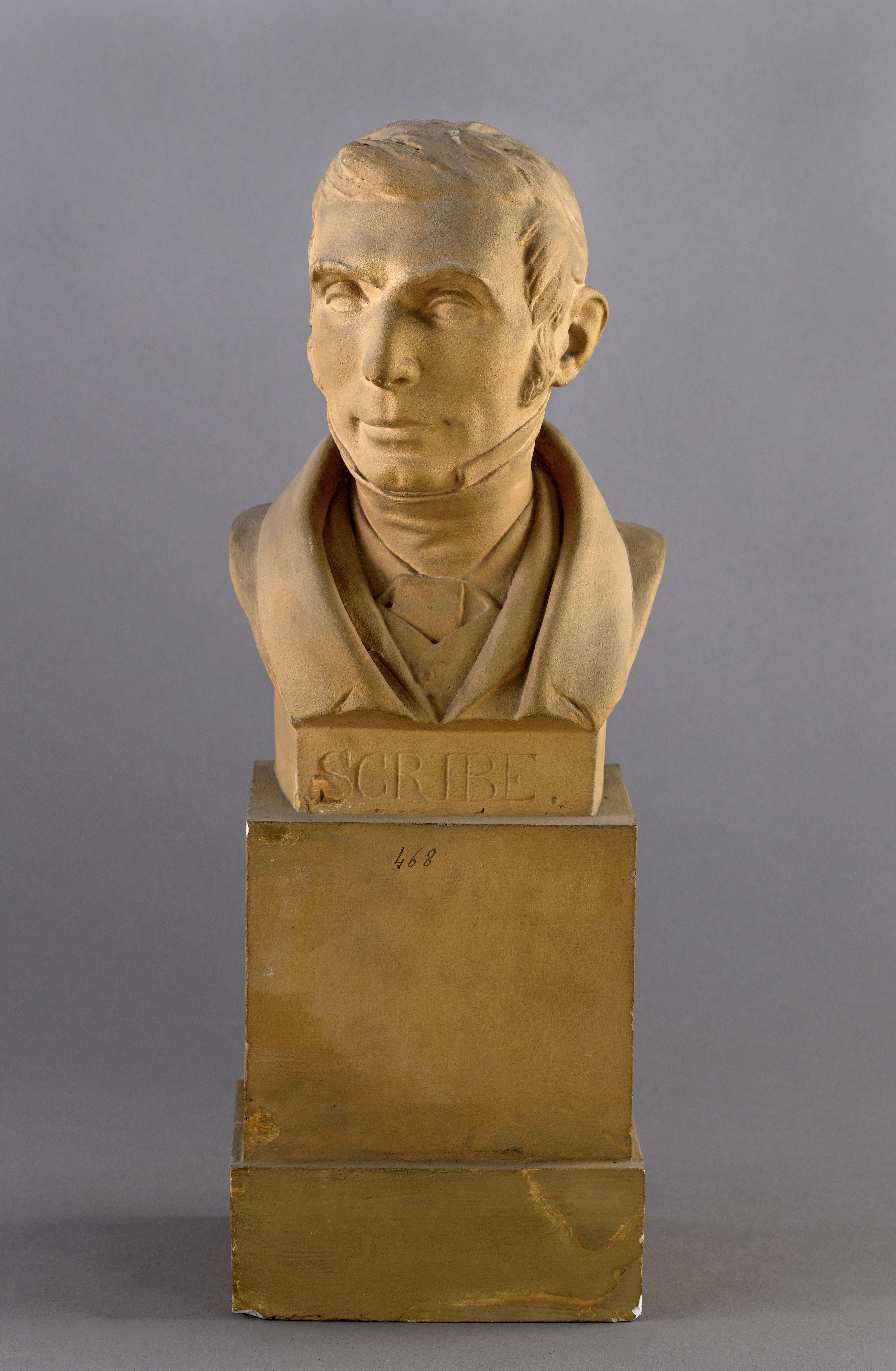 Jean Pierre Dantan, Portrait sérieux de l'auteur dramatique, Augustin-Eugène Scribe (1791-1861)