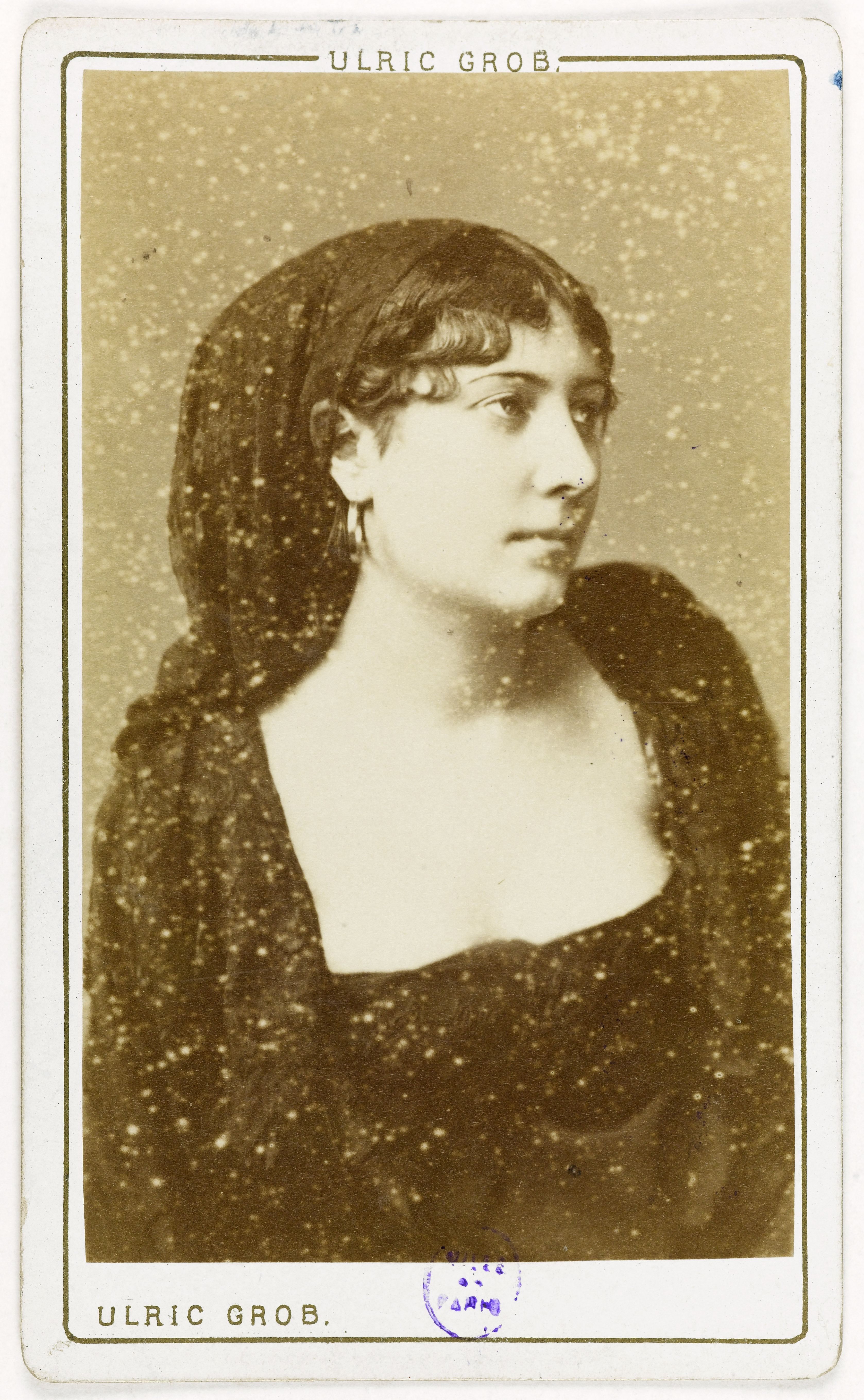 Ulric Grob, Portrait de Milia ou Millia Tindal, (actrice)