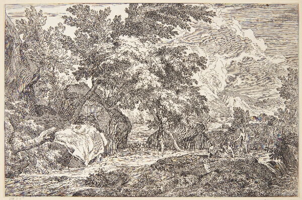 Abraham Genoels, Arkadisk landskab med en flod