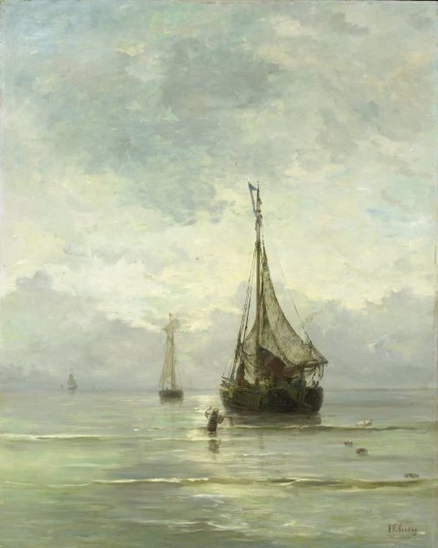 Hendrik Willem Mesdag, Kalme zee