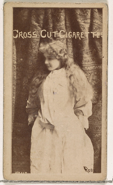 W. Duke, Sons & Co., Annie Robe, from the Actors and Actresses series (N145-1) issued by Duke Sons & Co. to promote Cross Cut Cigarettes