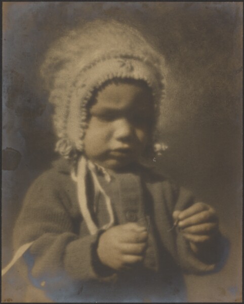 Louis Fleckenstein, [Portrait of a Child Wearing a Bonnet]