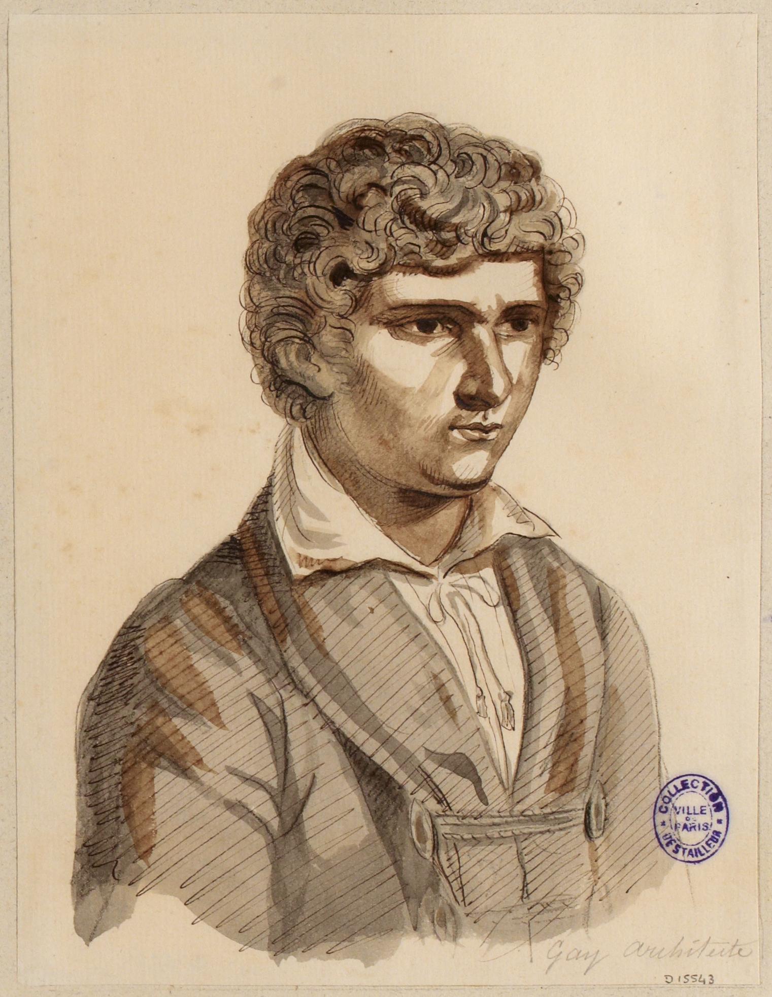 Anonyme, Portrait de l'architecte Gay