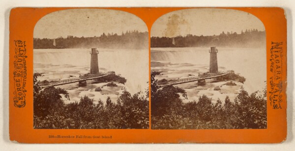 George E. Curtis, Horseshoe Fall from Goat Island [Niagara Falls]