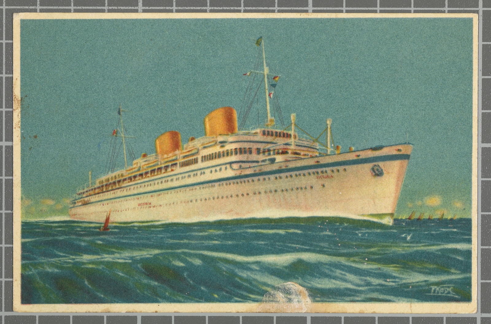Desconegut, M / V Victoria. Express de luxe Europe-Egypt (Via Italy)