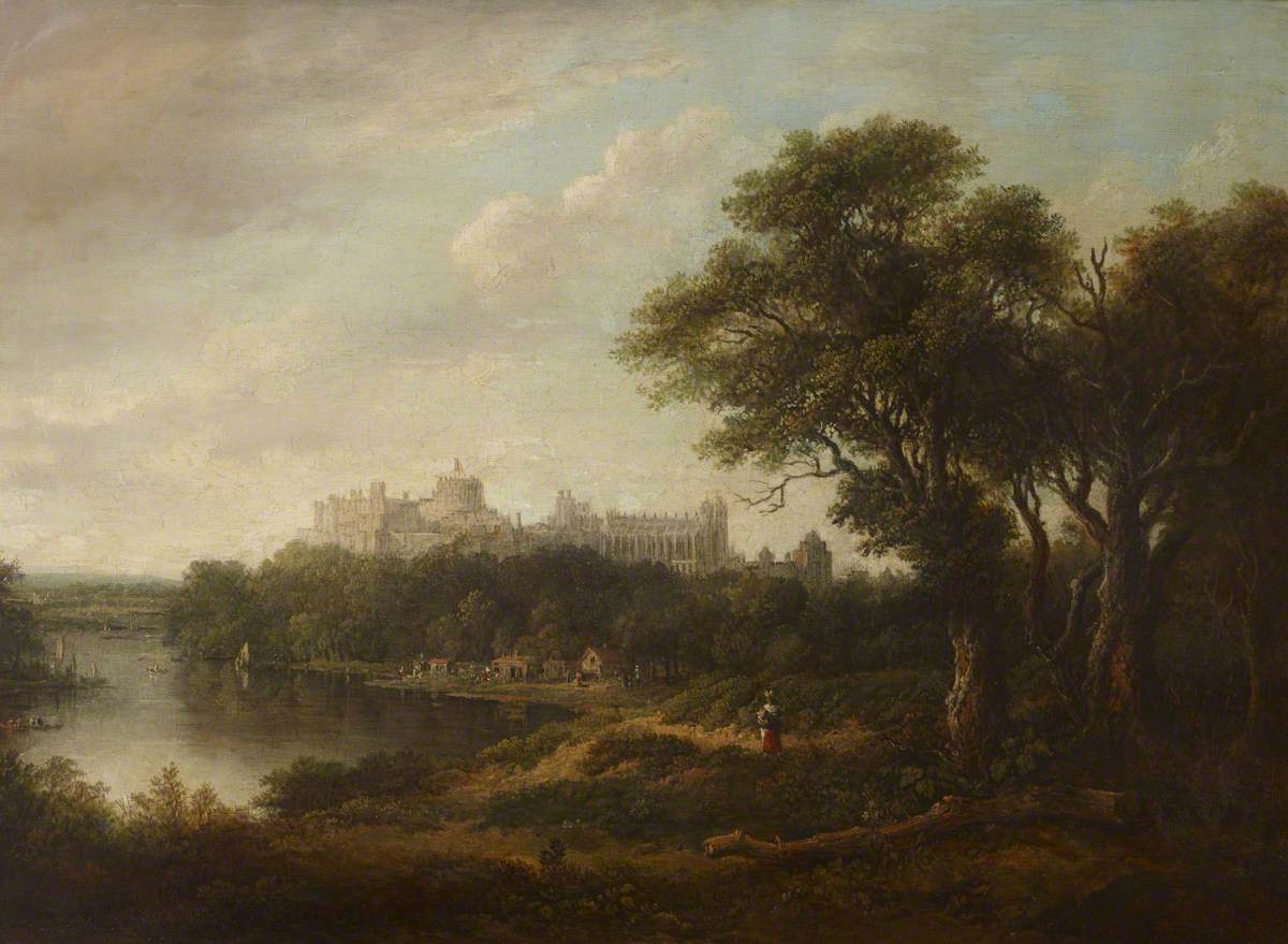 Patrick Nasmyth, View of Windsor Castle from the River Thames