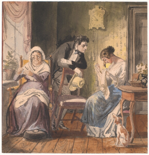 Wilhelm Marstrand, Et besøg (Et besøg fra hverdagslivet)