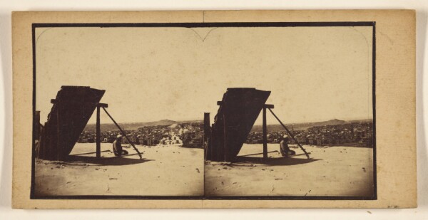 Francis Frith, [Cairo with distant view of Pyramids.]