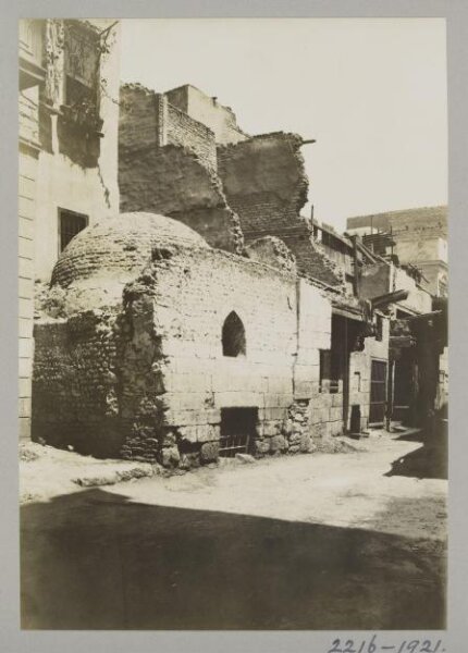 K.A.C. Creswell, Mosque and tomb of Mamluk Amir Sanjar al-Jamaqdar (demolished), Cairo