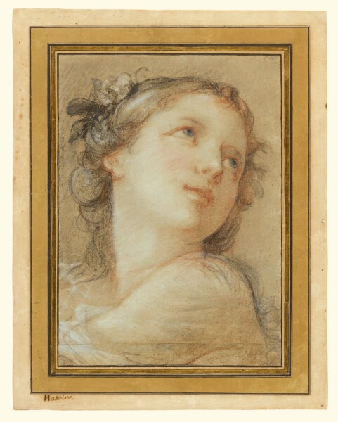 Charles-Joseph Natoire, Head of a bacchante