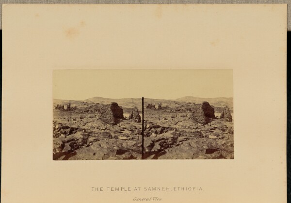 Francis Frith, The Temple at Samneh, Ethiopia. General View