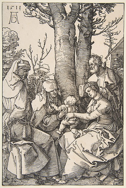 Albrecht Dürer, The Holy Family with Saint Joachim and Saint Anne