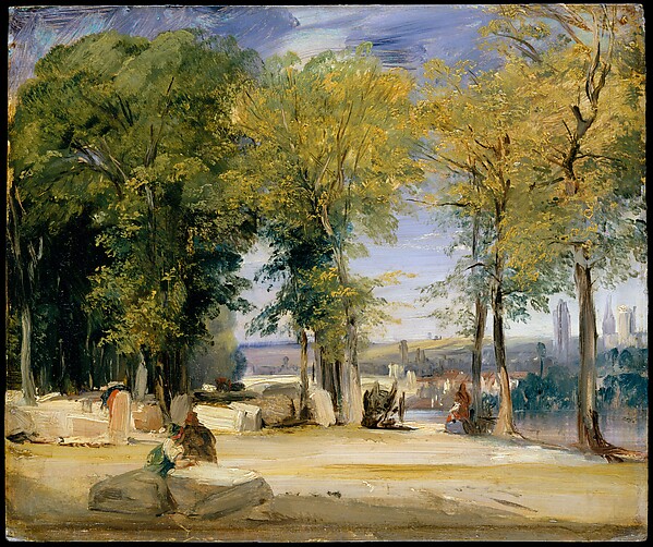 Richard Parkes Bonington, View near Rouen
