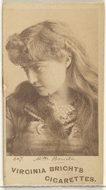 Allen & Ginter, Card 607, Mlle. Bonita, from the Actors and Actresses series (N45, Type 1) for Virginia Brights Cigarettes