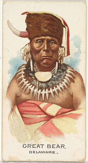 Allen & Ginter, Great Bear, Delaware, from the American Indian Chiefs series (N2) for Allen & Ginter Cigarettes Brands