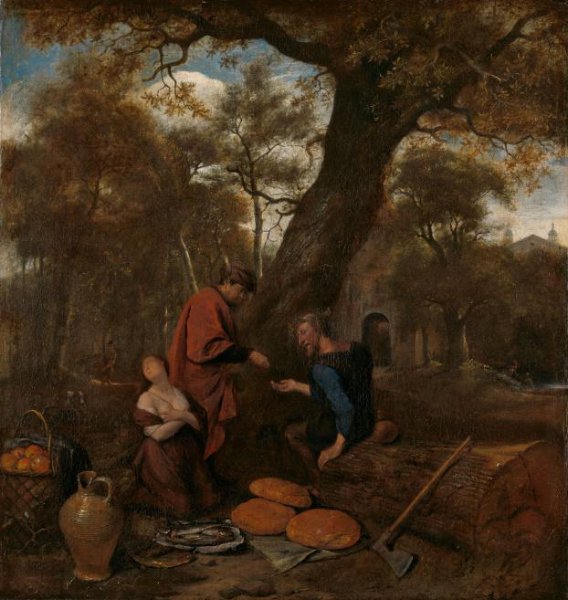 Jan Havicksz. Steen, Erysichthon selling his daughter