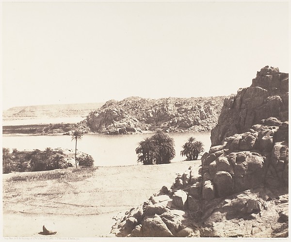 Félix Teynard, Tâfah, Rochers Granitiques sur les Rives du Nil