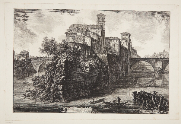 Giovanni Battista Piranesi, Tiber-øen San Bartolommeo-kirken