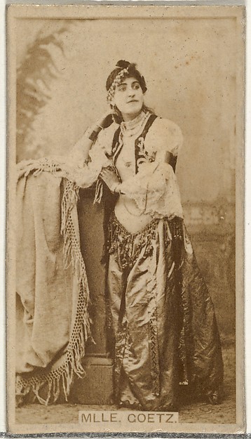 W. Duke, Sons & Co., Mlle. Goetz, from the Actors and Actresses series (N145-8) issued by Duke Sons & Co. to promote Duke Cigarettes