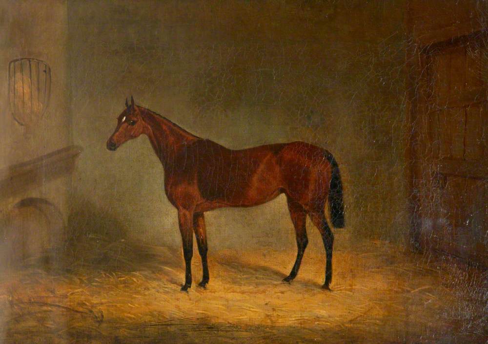 John Frederick Herring, Sr., ‘Lady Liverpool’, a Bay Horse in a Stable