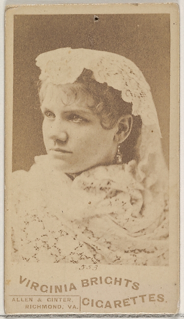 Allen & Ginter, From the Actors and Actresses series (N45, Type 5) for Virginia Brights Cigarettes