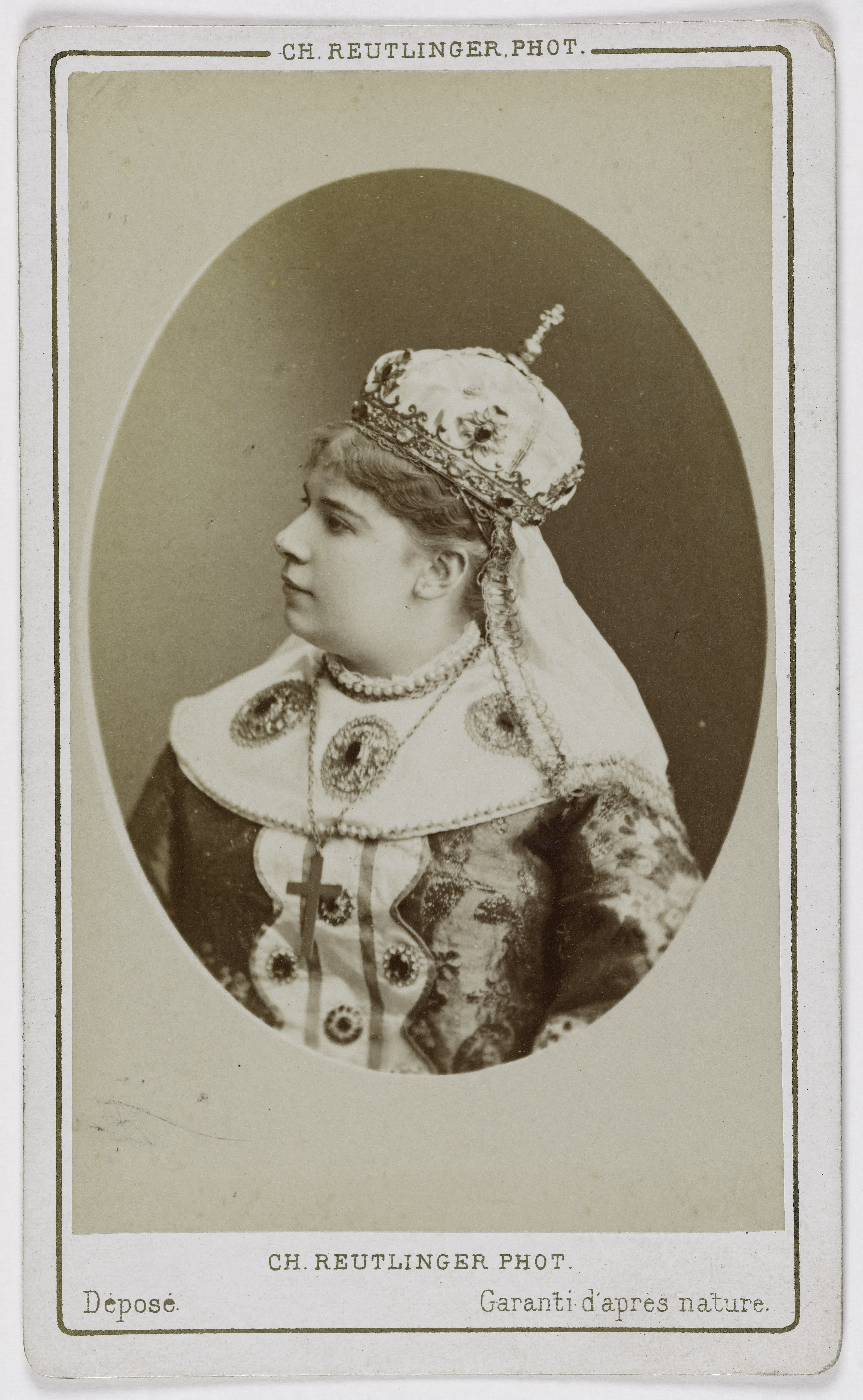 Charles Reutlinger, Portrait d'Engalli (actrice au Théâtre lyrique)