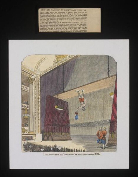 unknown, Feat of Mr. Sands the "Air-Walker", at Drury Lane Theatre, 1853