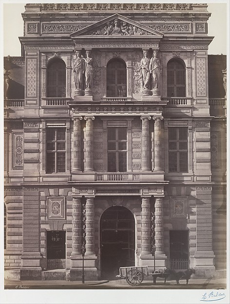 Edouard Baldus, [Imperial Library of the Louvre]