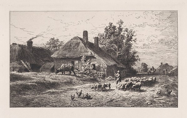 Charles Jacque, Le Hameau