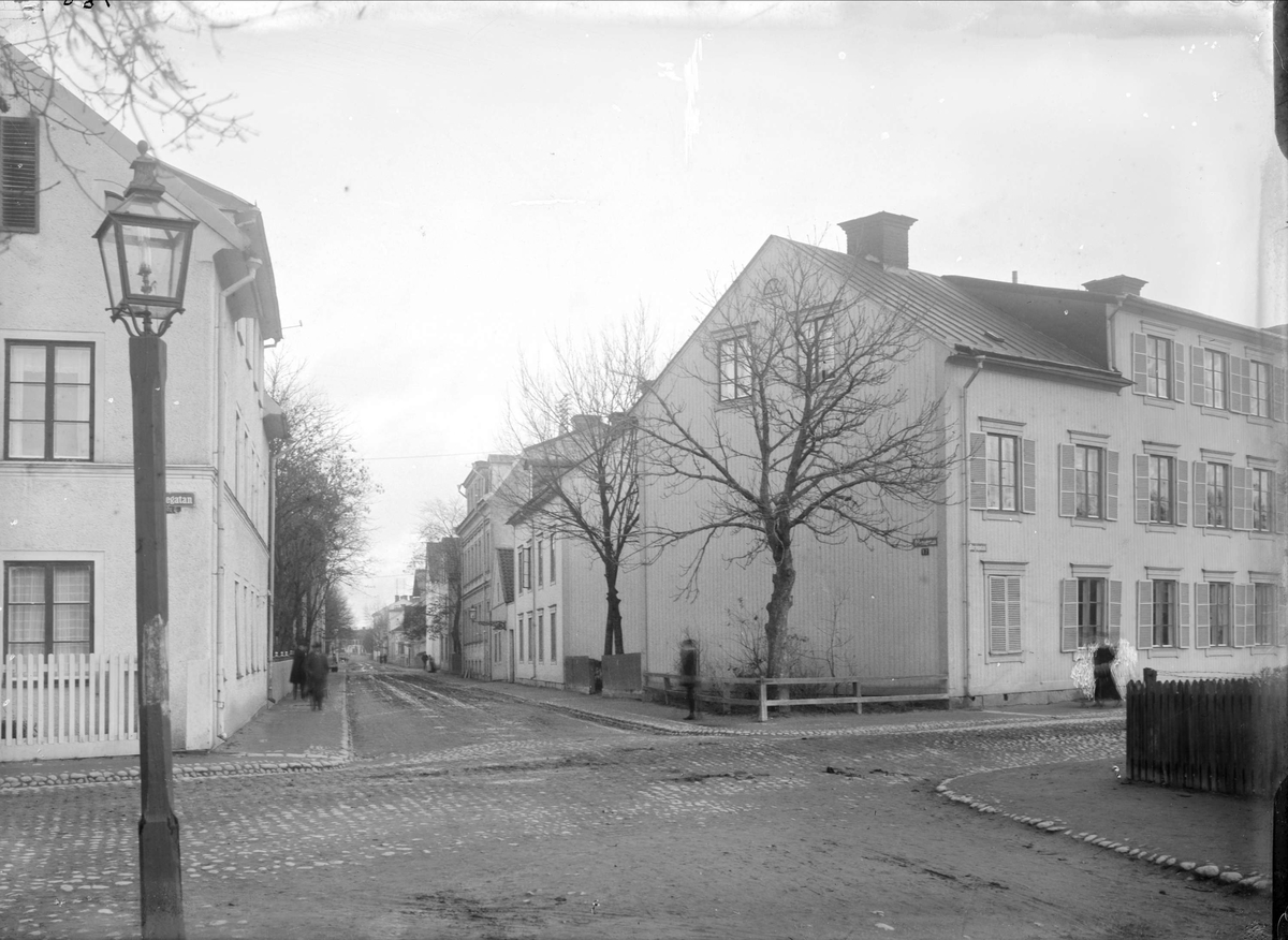 Alfred Dahlgren, Odensgatan från Börjegatan, Luthagen, Uppsala 1908