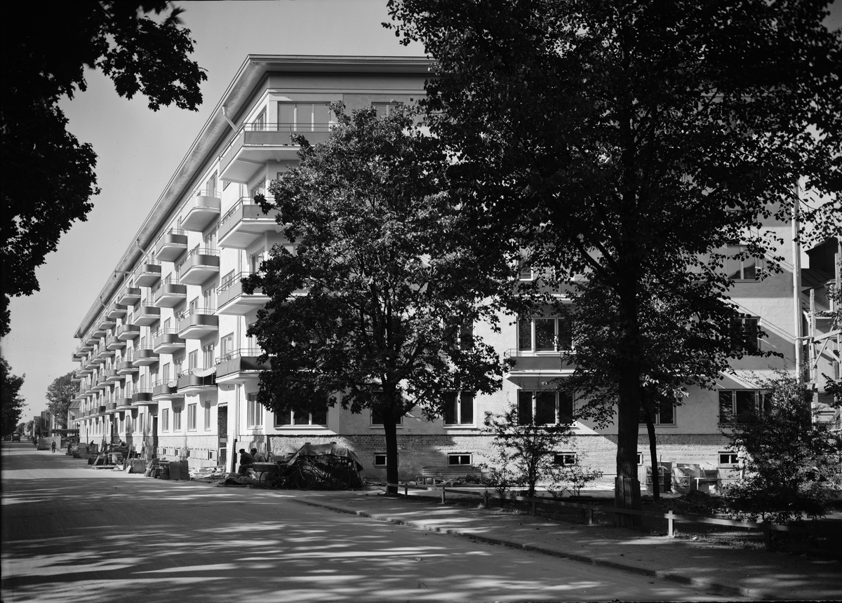 Paul Sandberg, Börjegårdarna, Börjegatan, kvarteret Vindhem, Uppsala 1936