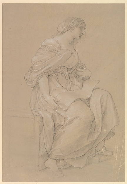 Angelica Kauffmann, Study of a Seated Woman