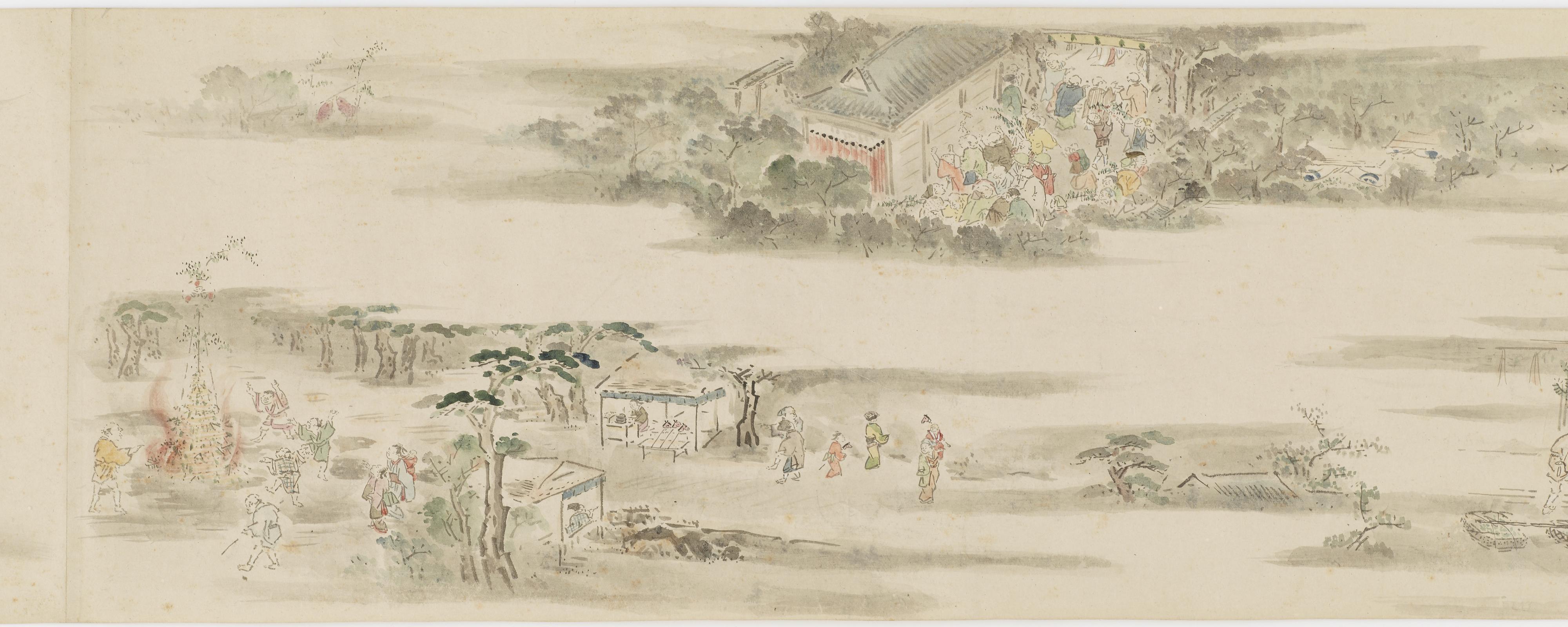 Hanabusa Itcho, Pastimes and occupations of the twelve months
