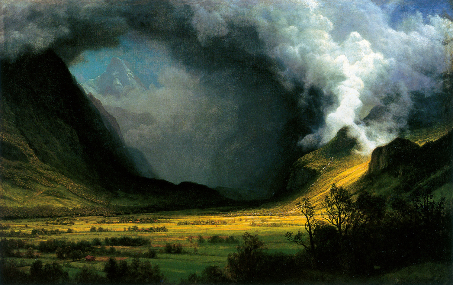 Albert Bierstadt, Storm in the Mountains