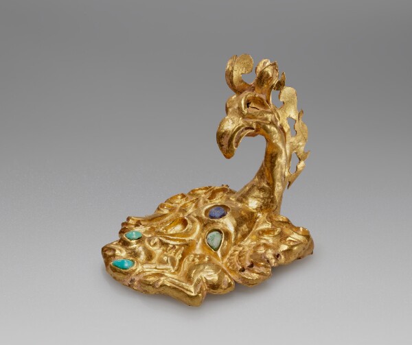 Unknown, Applique: Eagle-Griffin Tearing a Hare (Harness Ornament)