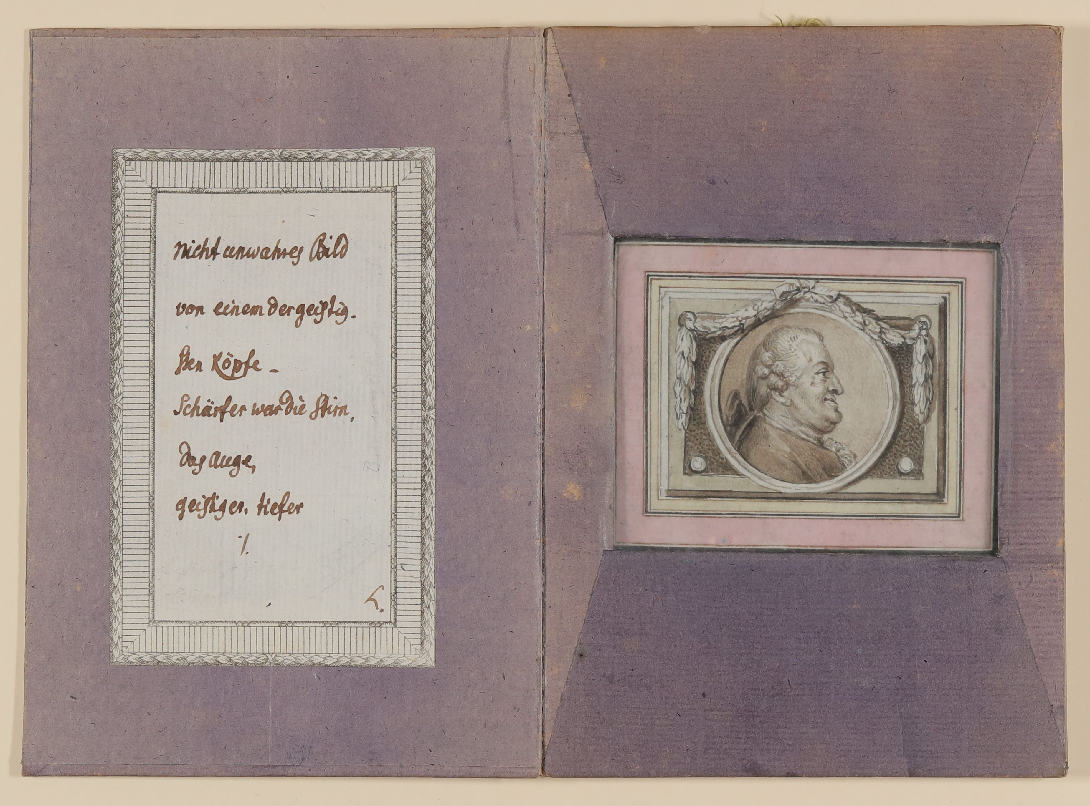 Daniel Nikolaus Chodowiecki, Porträt eines Herrn Waegelin [Teil der Kassette "ALLERLEY"]