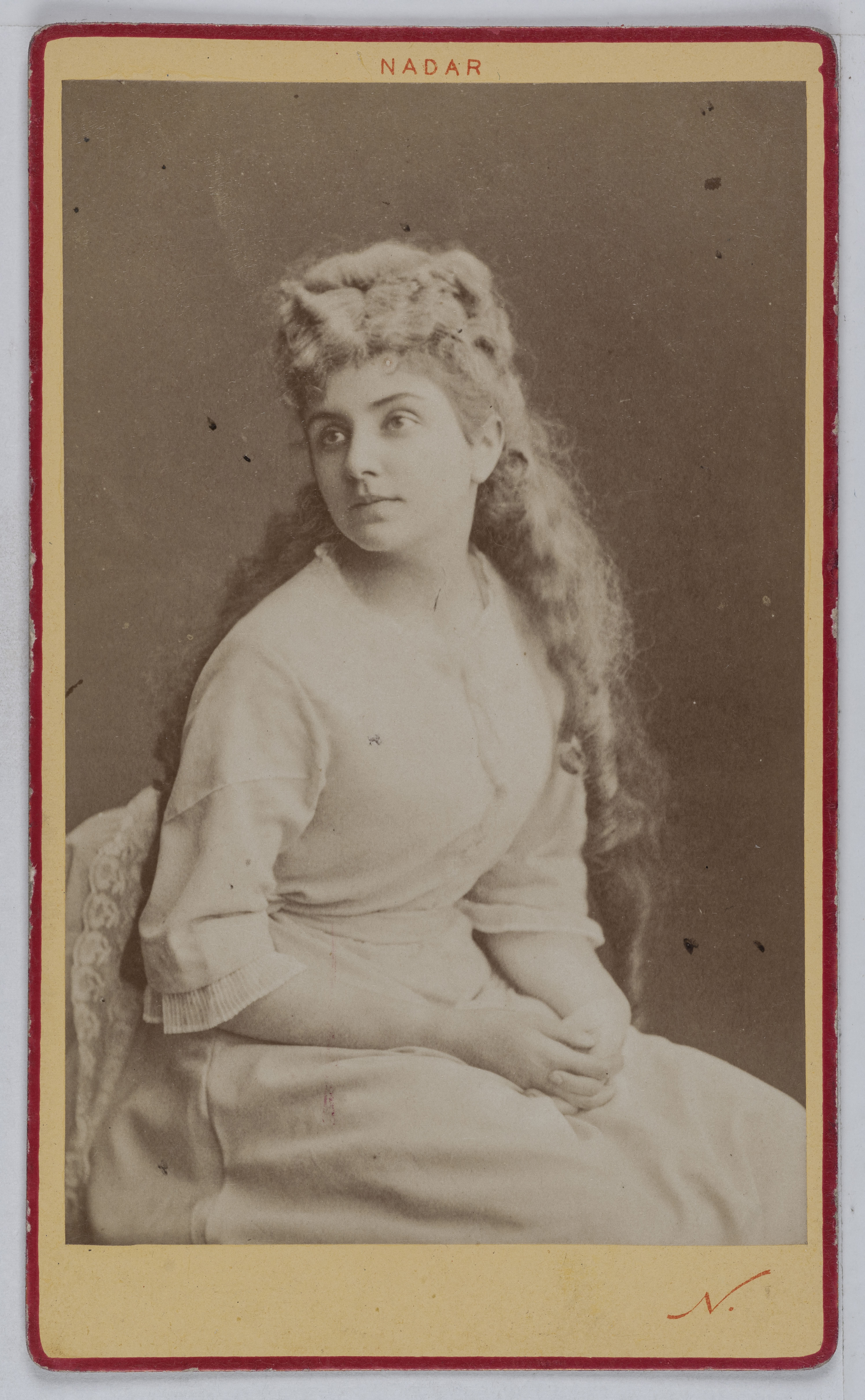 Atelier Nadar, Portrait de Cécile Ritter, chanteuse et actrice à l'Opéra Comique.