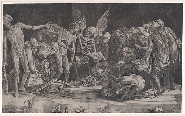 Agostino Veneziano (Agostino dei Musi), Skeletons