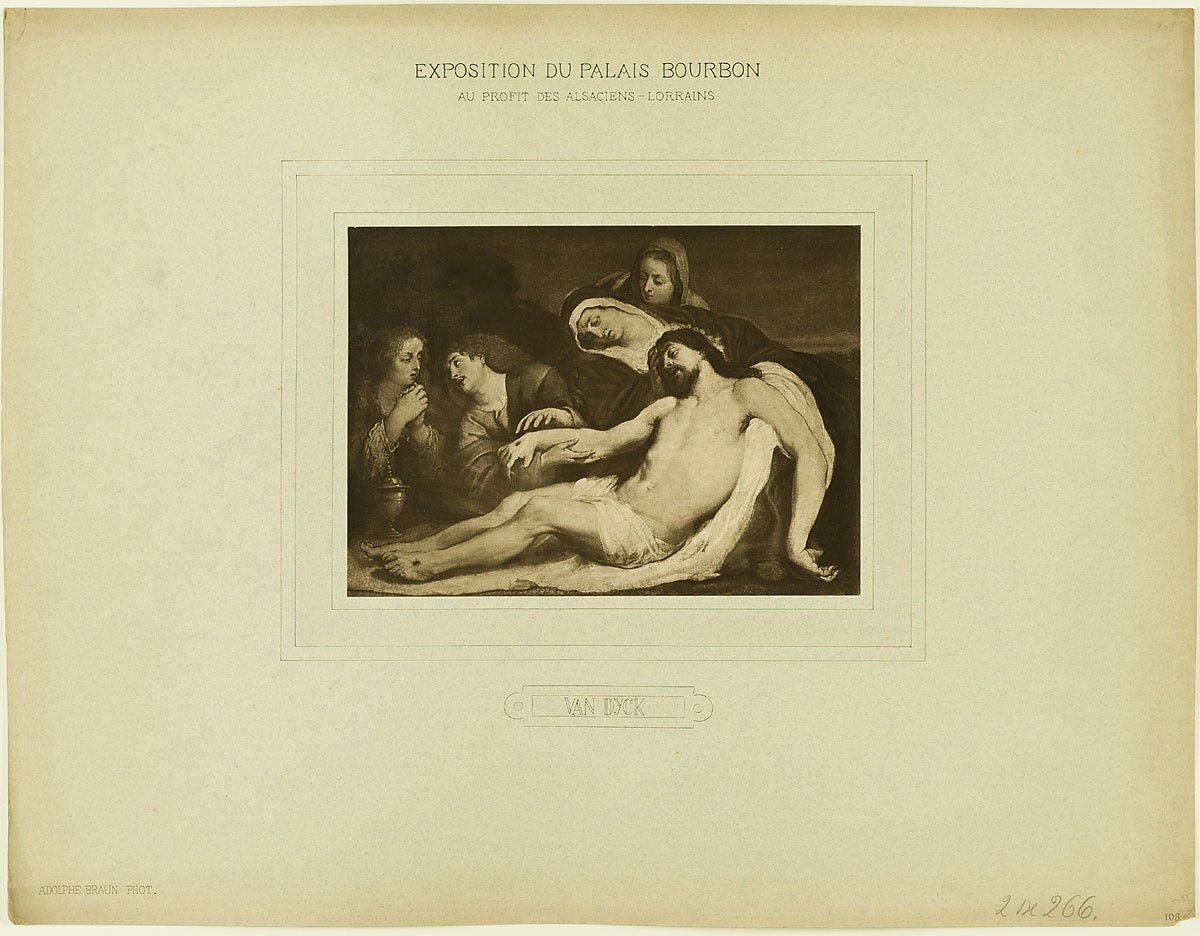 Adolphe Braun, Exposition du Palais Bourbon au Profit des Alsaciens-Lorrains - Van Dyck