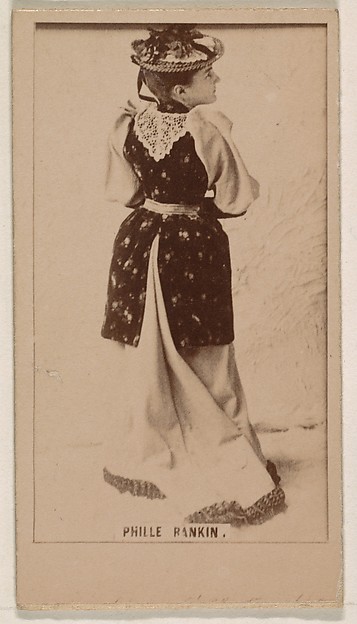Kinney Brothers Tobacco Company, Phille Rankin, from the Actresses series (N245) issued by Kinney Brothers to promote Sweet Caporal Cigarettes