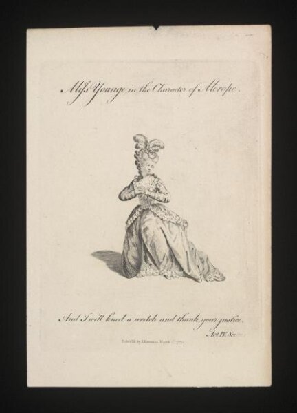 Unknown, Miss Younge in the Character of Merope