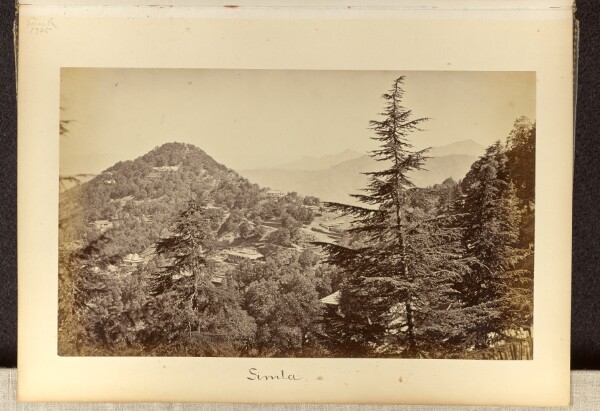Samuel Bourne, Simla; View From the Church, Looking towards the Snowy Range, Slightly Differing