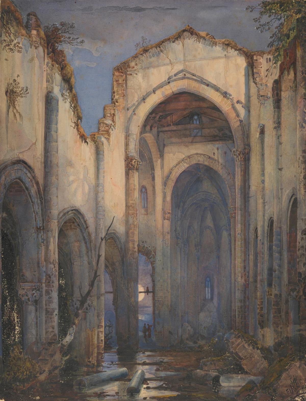 Friedrich August Elsasser, Ruine der Kirche Lo Spasimo in Palermo