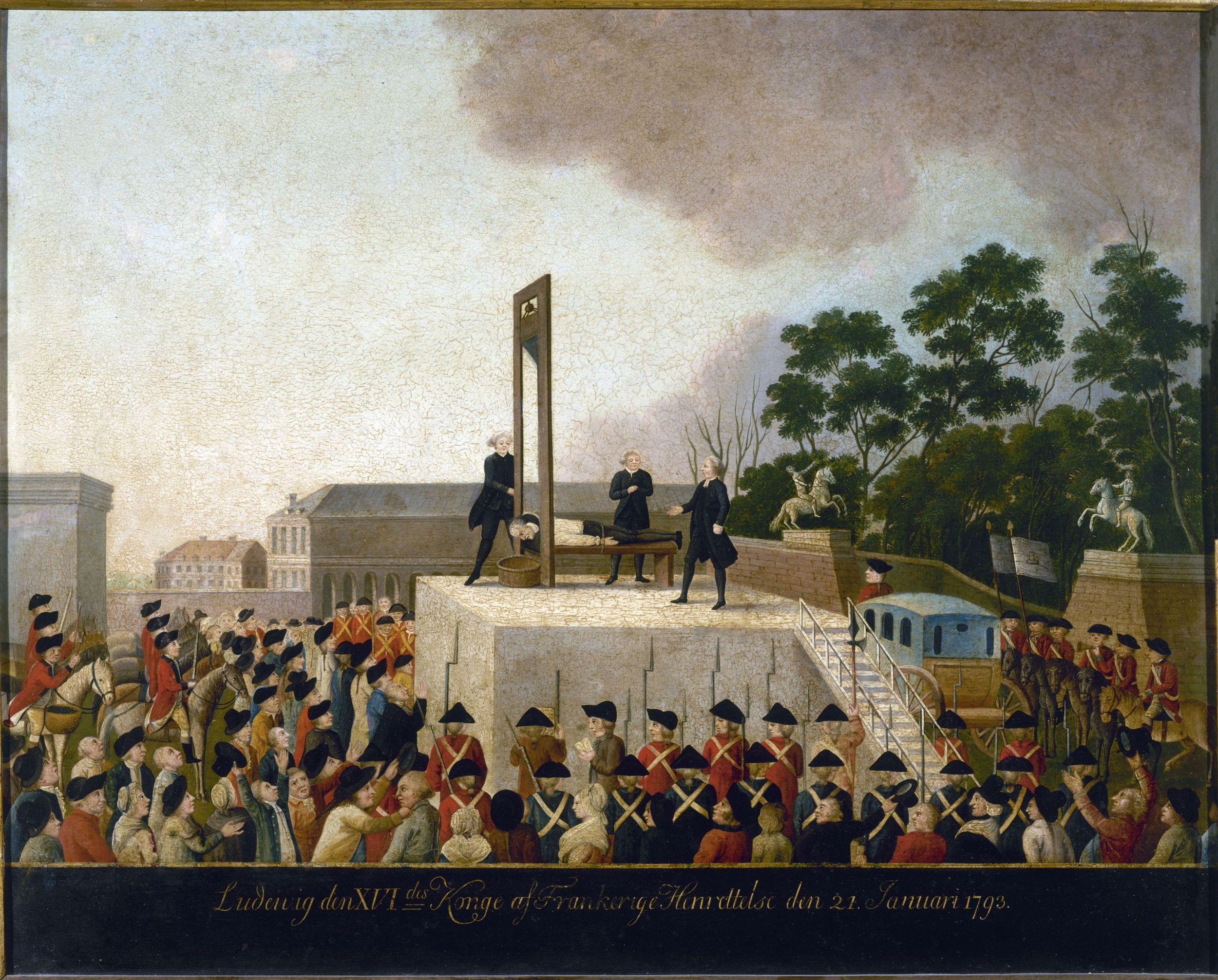 Anonyme, Exécution de Louis XVI, le 21 janvier 1793