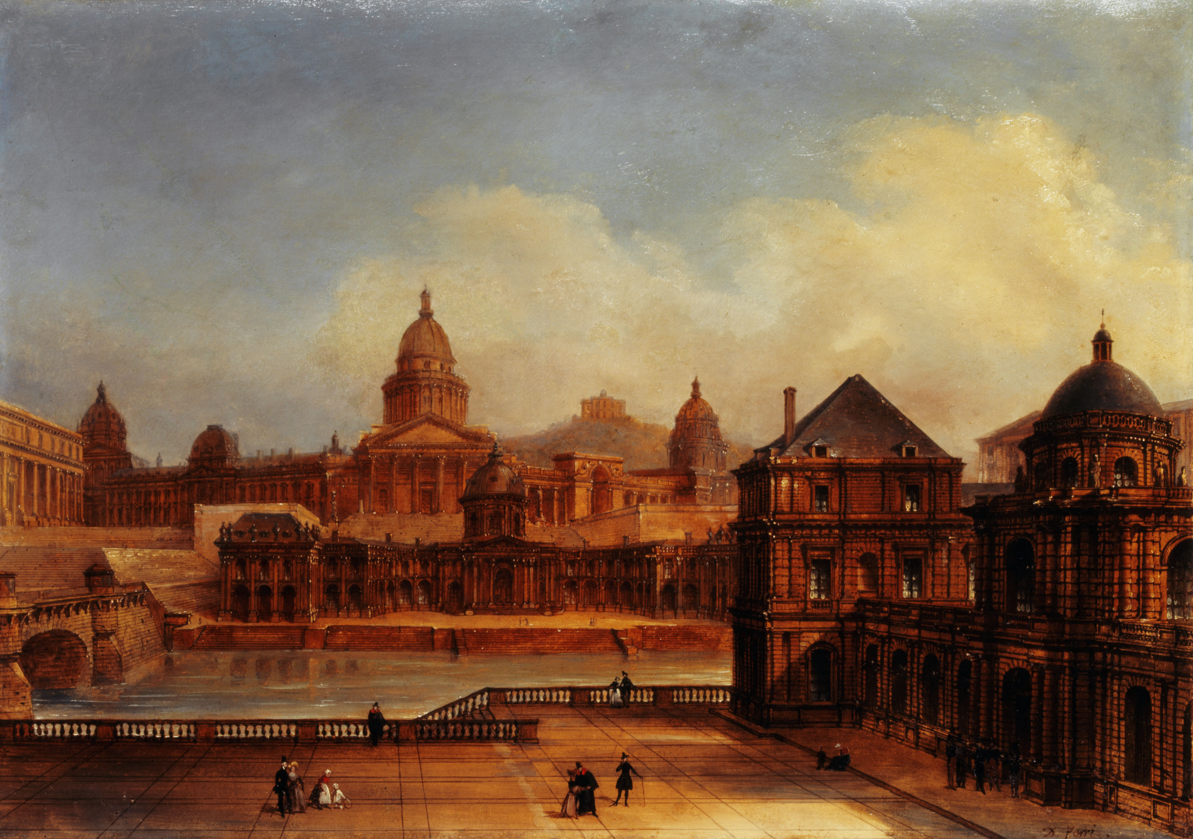 Domenico Ferri, Vue composite des monuments parisiens