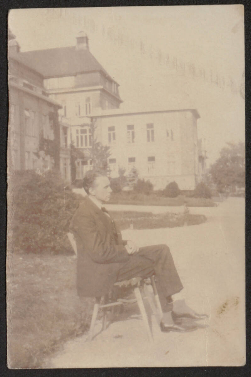 Anonym, Adolf Loos nach seiner Operation 1918