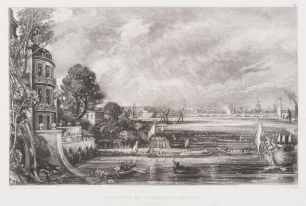 Constable, John RA, OPENING OF WATERLOO BRIDGE. JUNE.18.1817